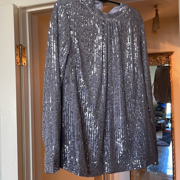 Sparkling silver top. Never worn - Picture 2 of 4